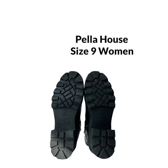NEW Women’s Time and Tru Chelsea Embellished Chunky Boots Black Size 9 - Picture 8 of 8